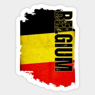 Belgium flag, belgian flag Sticker